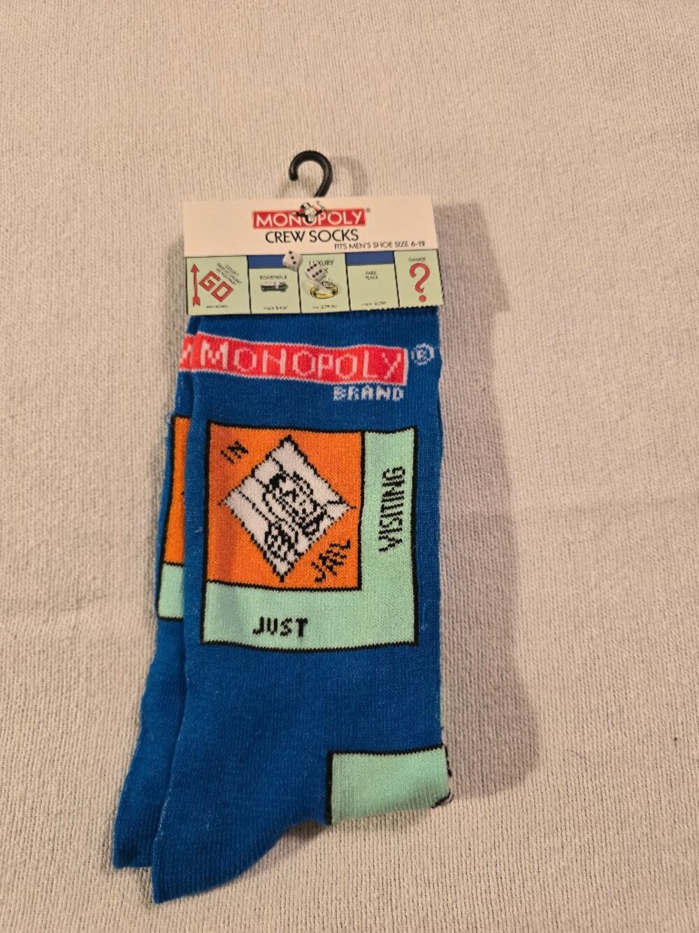 Monopoly Brand Crew Socks - Men's Size 6-12 - NWT